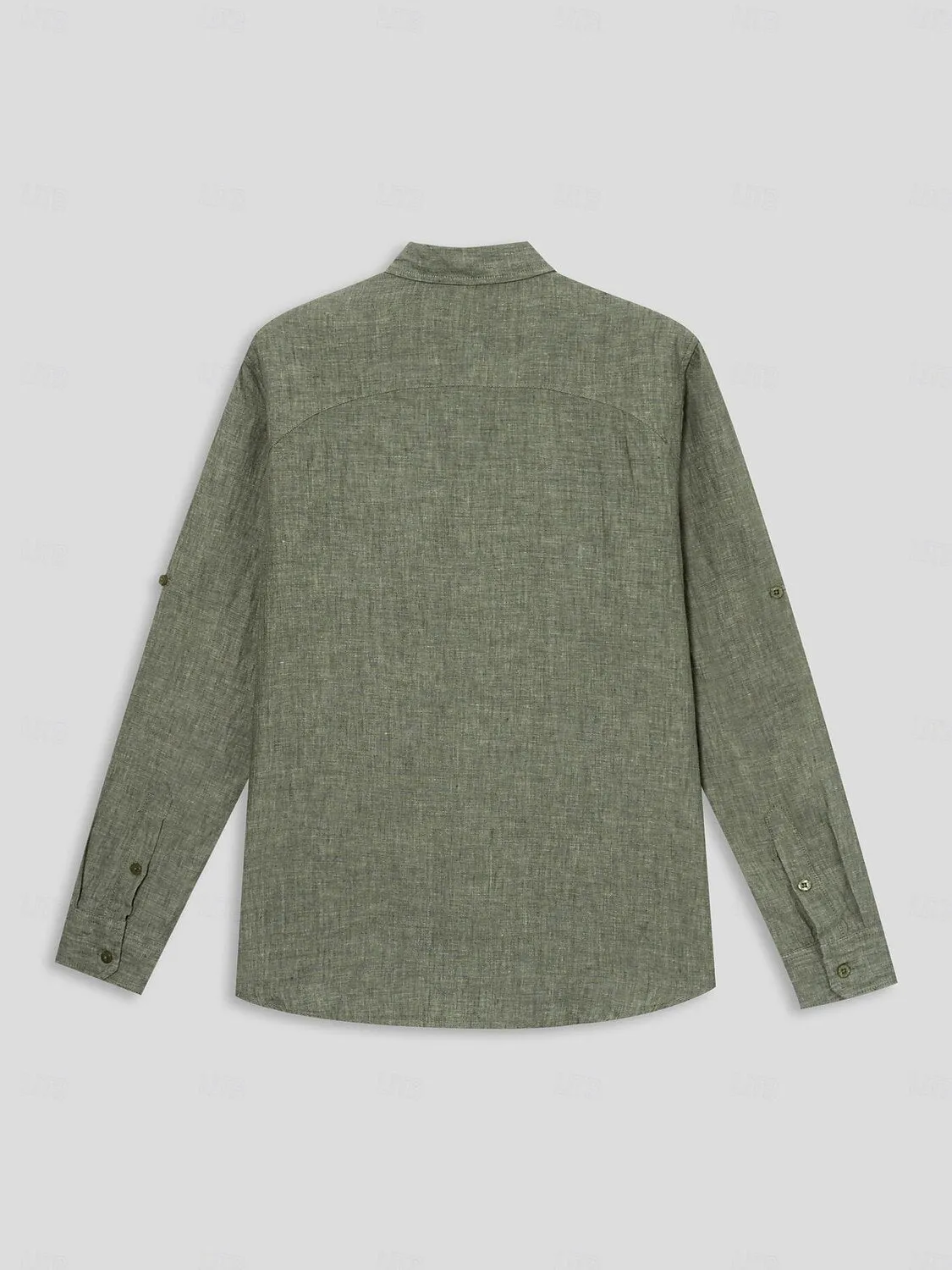 100% Linen Turndown Collar Casual Shirt
