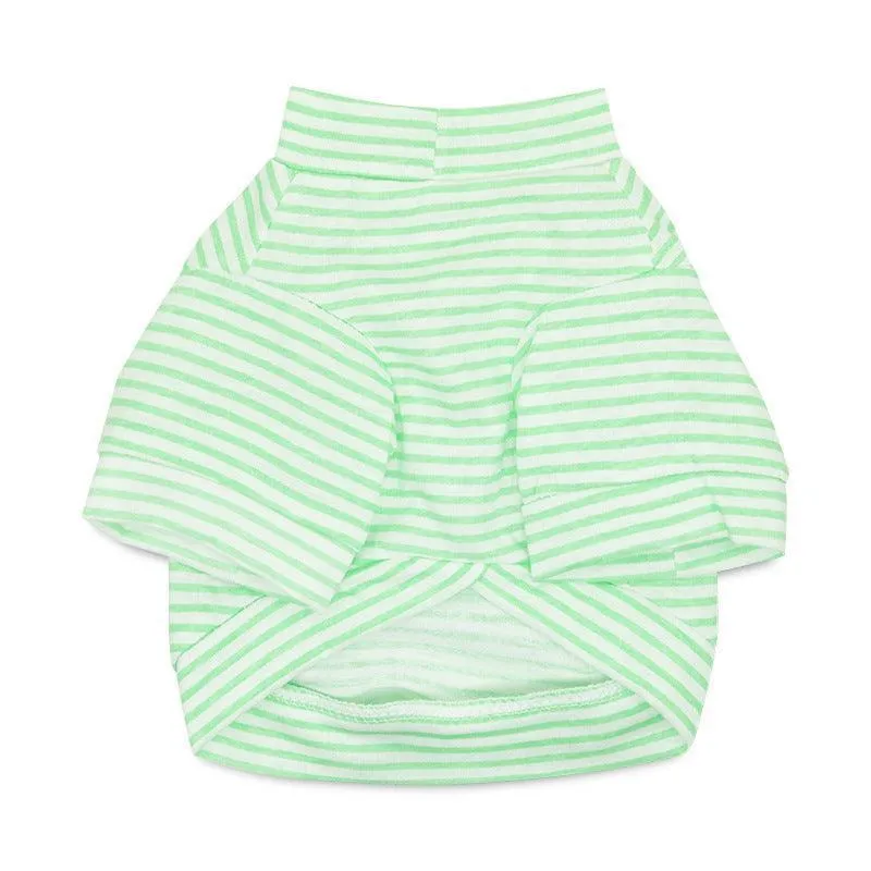 4 PCS Small Pet Striped T-Shirts