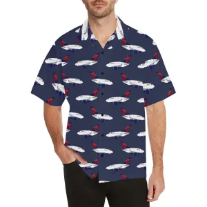 A350 DELTA BLUE HAWAIIAN SHIRT