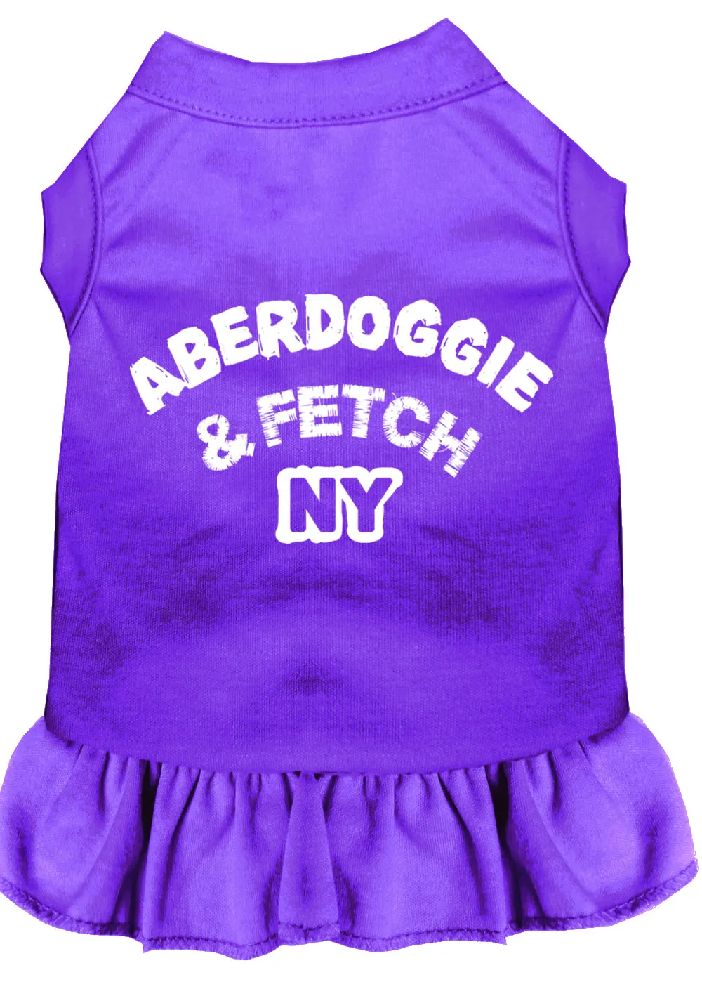 Aberdoggie Ny Screen Print Dress Purple Lg