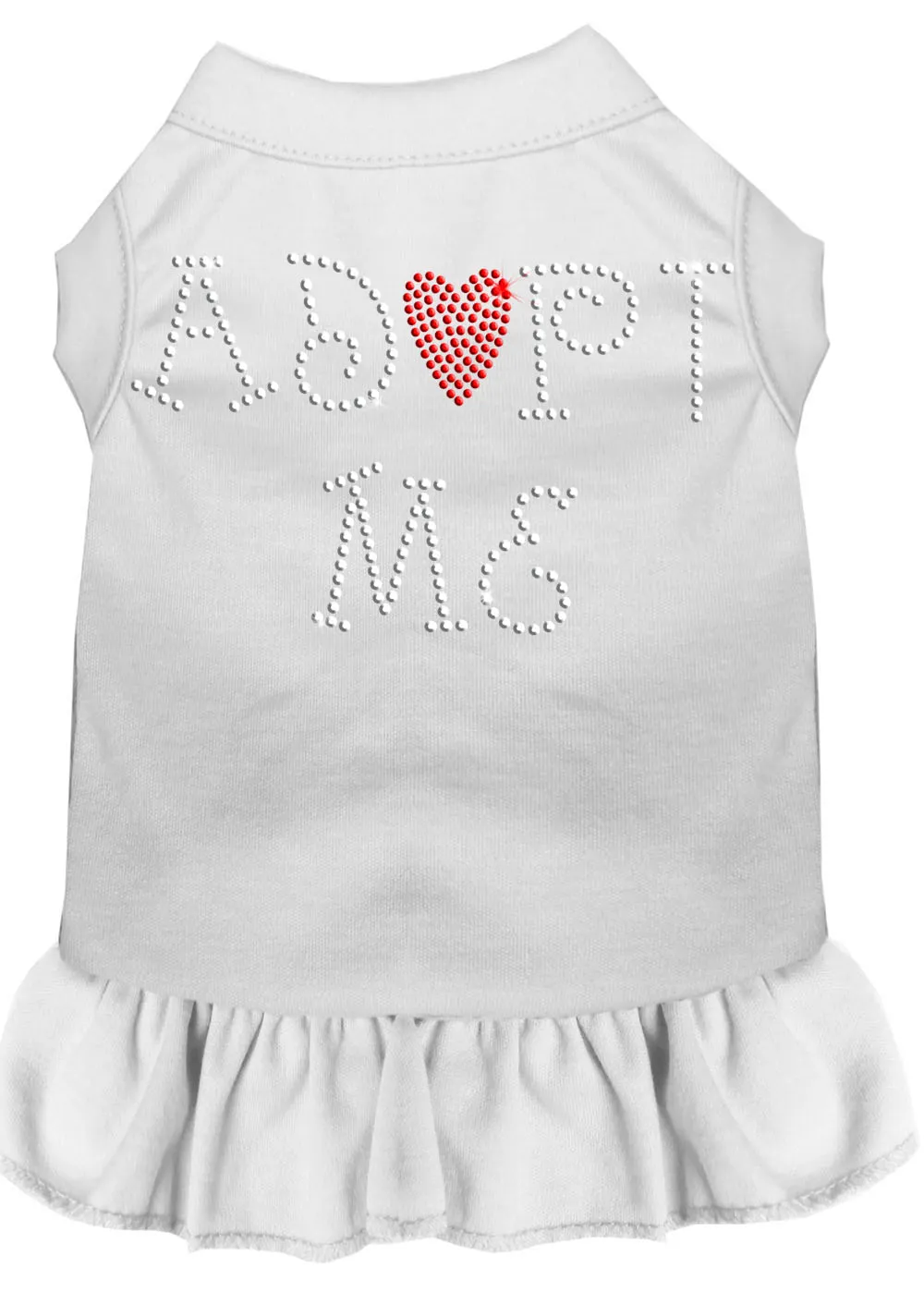 Adopt Me Rhinestone Dress White Xxl