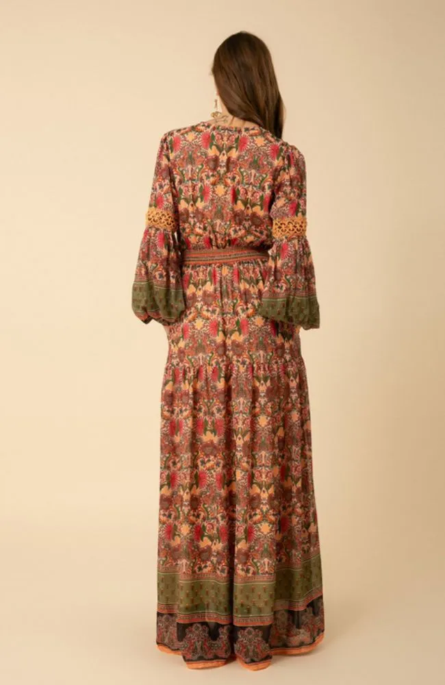 Albane Long Sleeve Tiered Maxi