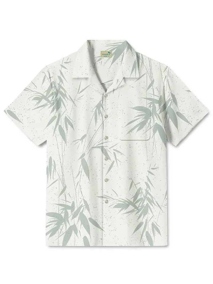 Alohadaddy Summer Plant Bamboo Beach Casual Vacation Shirt