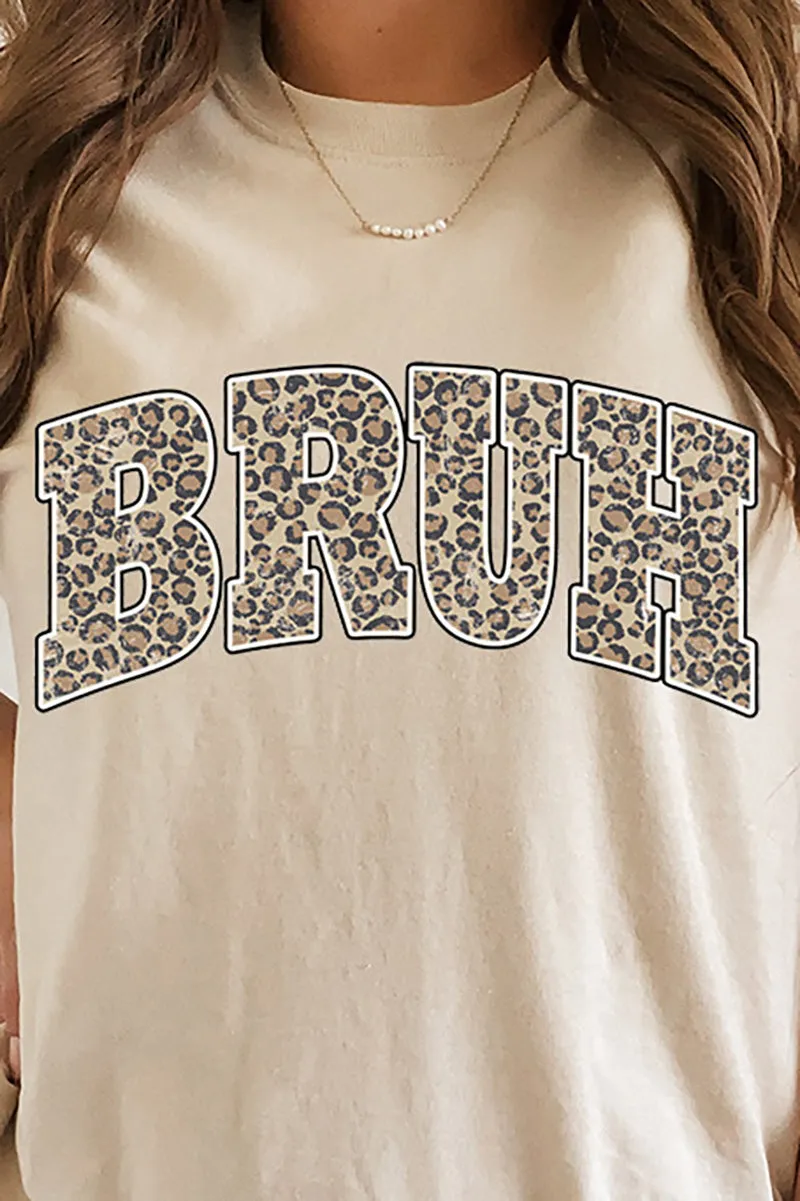 Arched Bruh Leopard Dri-Power 50/50 Tee