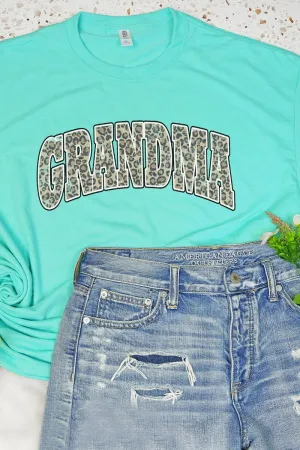 Arched Grandma Leopard Dri-Power 50/50 Tee