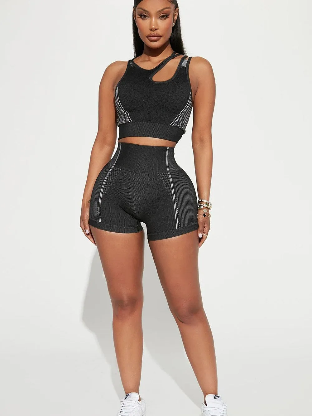 Athleisure Set with Cutout Detail