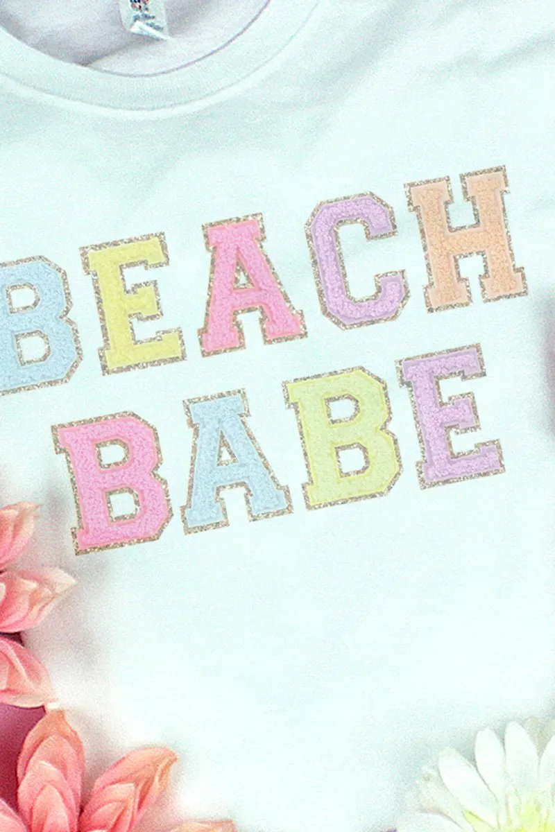 Beach Babe Colorful Dri-Power 50/50 Tee