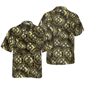 Binance Coin Golden Coin Hawaiian Shirt
