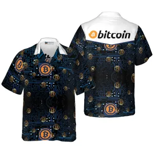 Bitcoin Logo Hawaiian Shirt