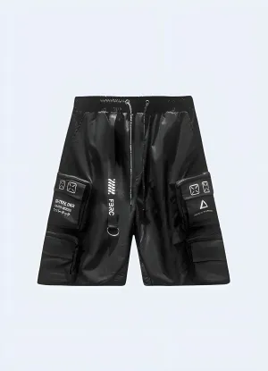 Black Harajuku Tactical Shorts
