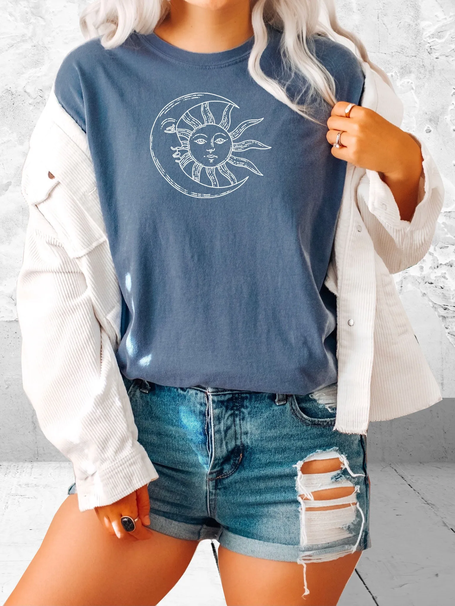Boho Sun and Moon Comfort Colors® Tshirt