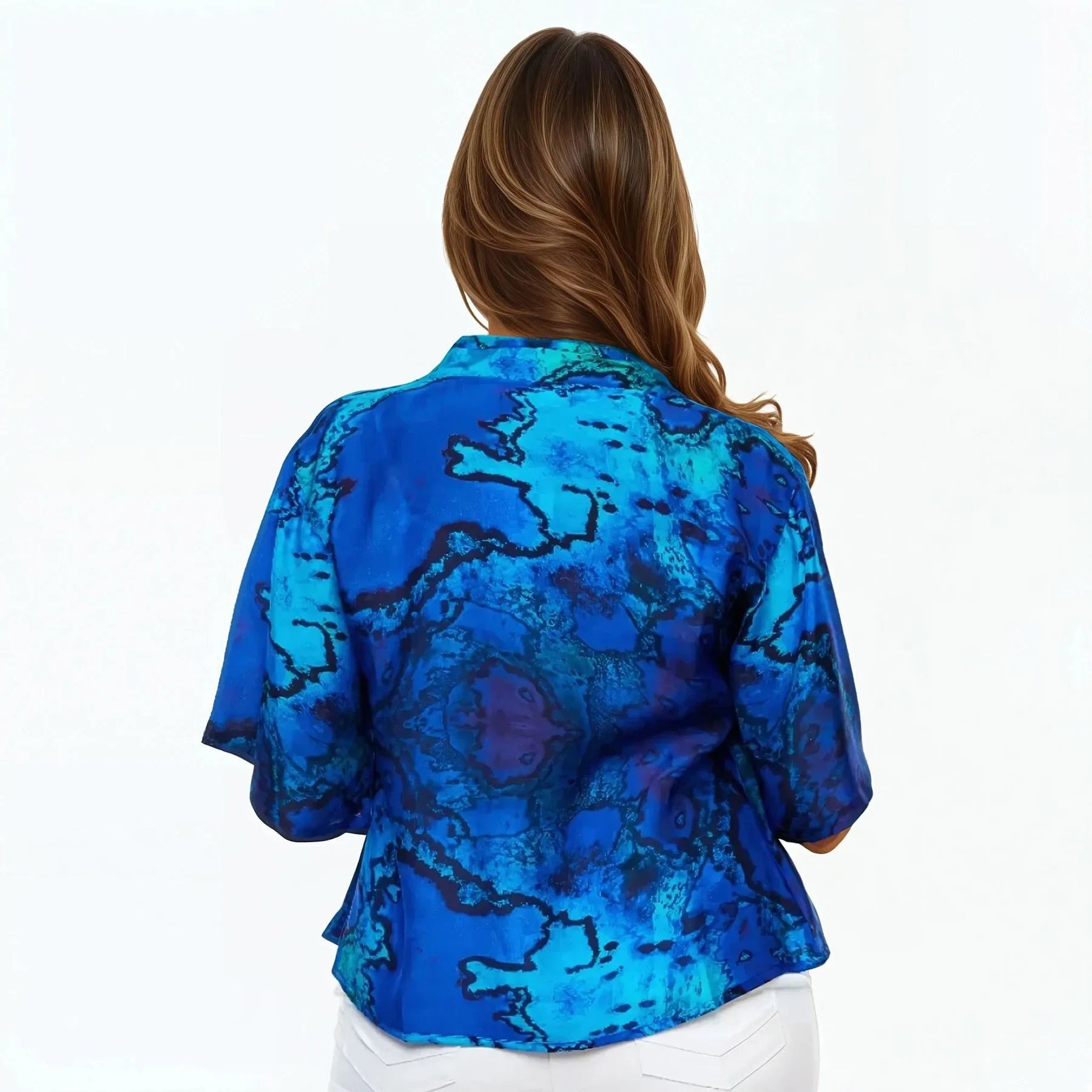 Bolero Jacket | Silk Shrug Top (Reef)