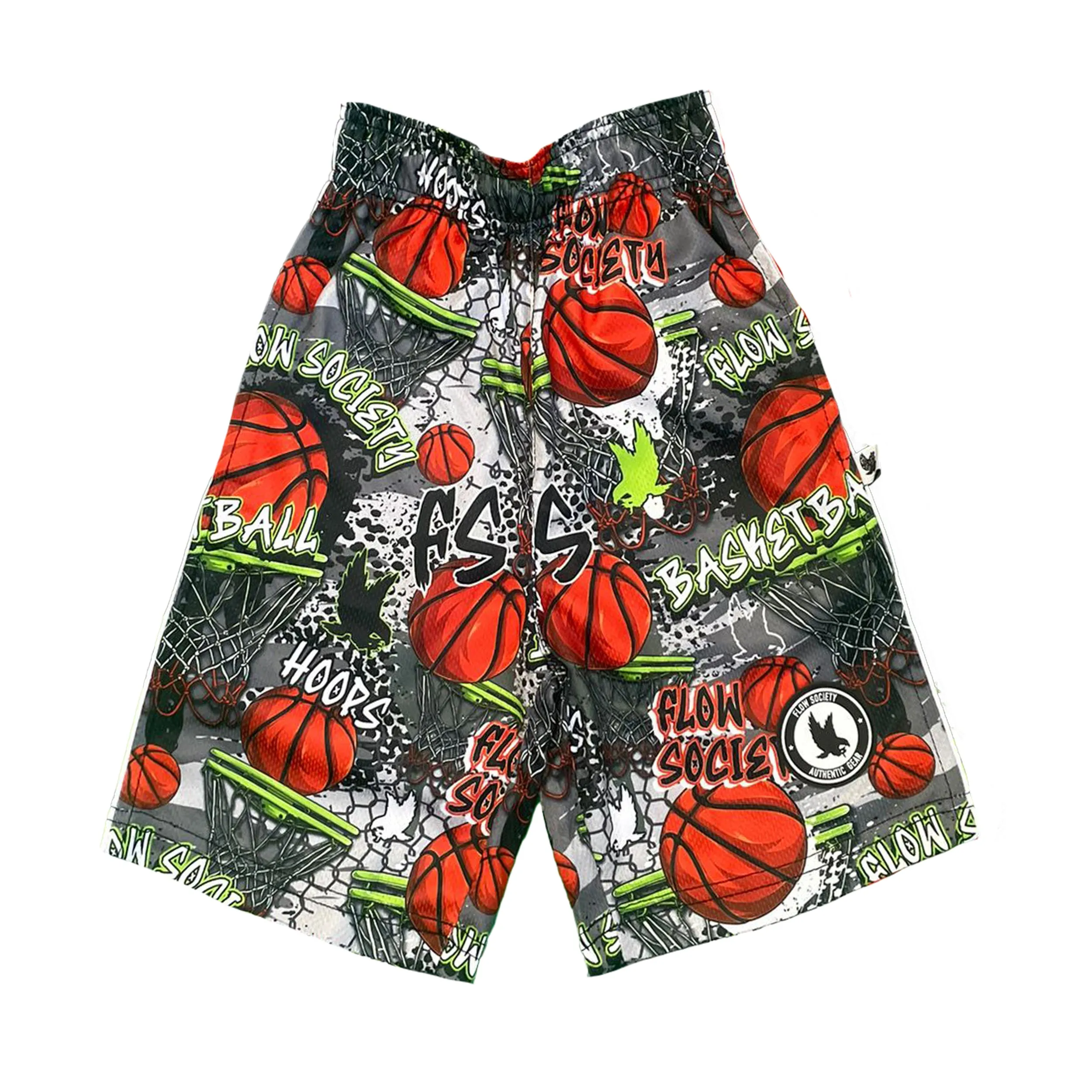 Boys Grey FS Hoops Attack Short