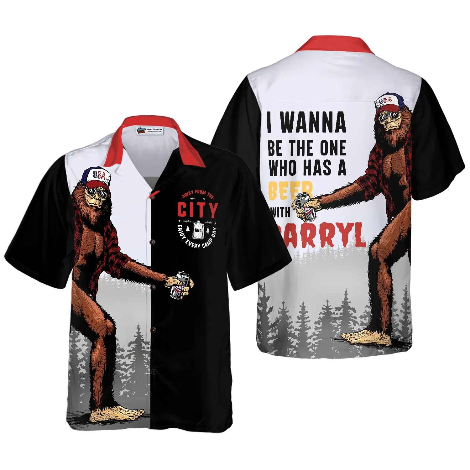 Camping & Drunk With Darryl Hawaiian Shirt