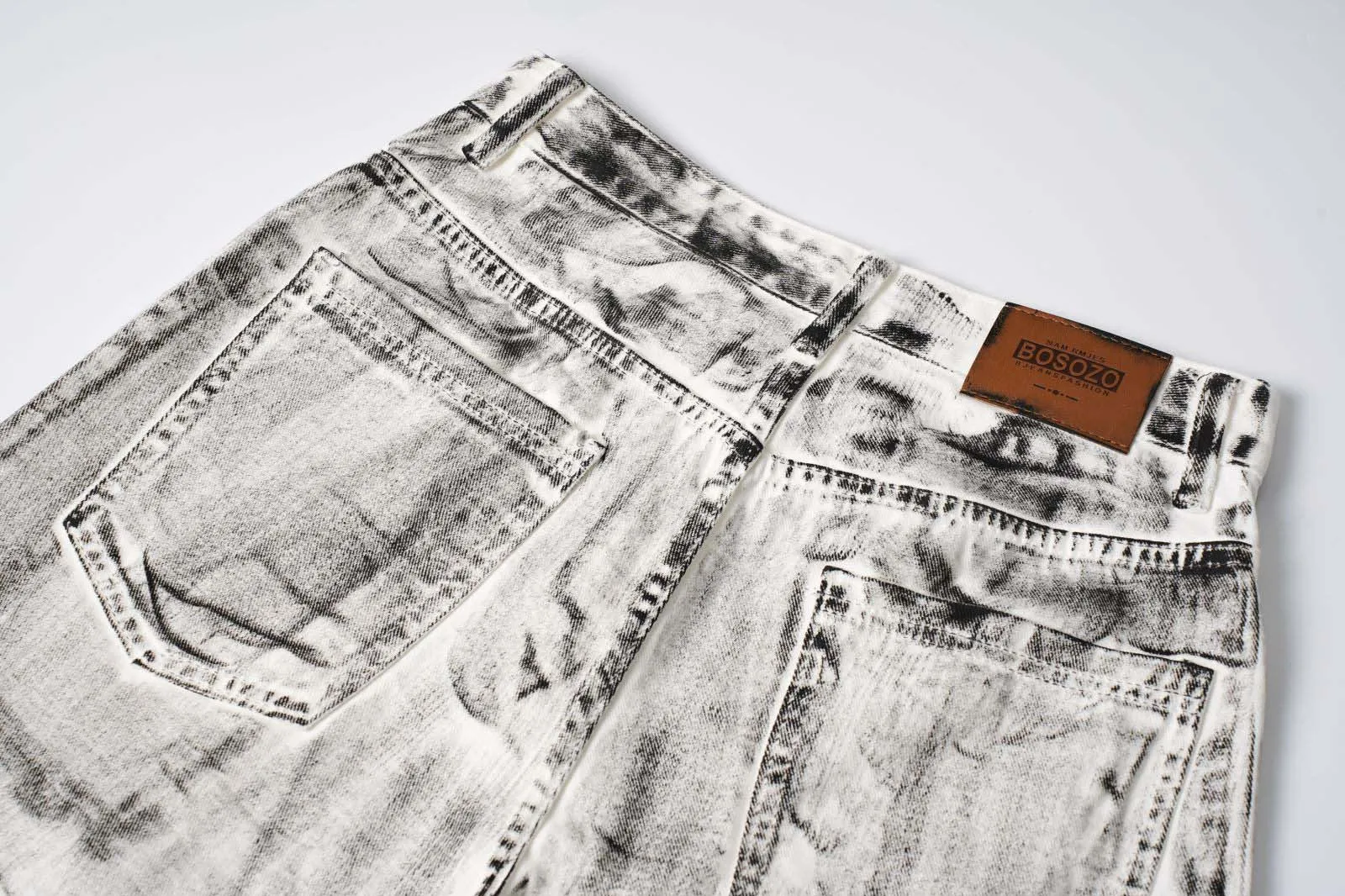 cargo denim shorts edgy design