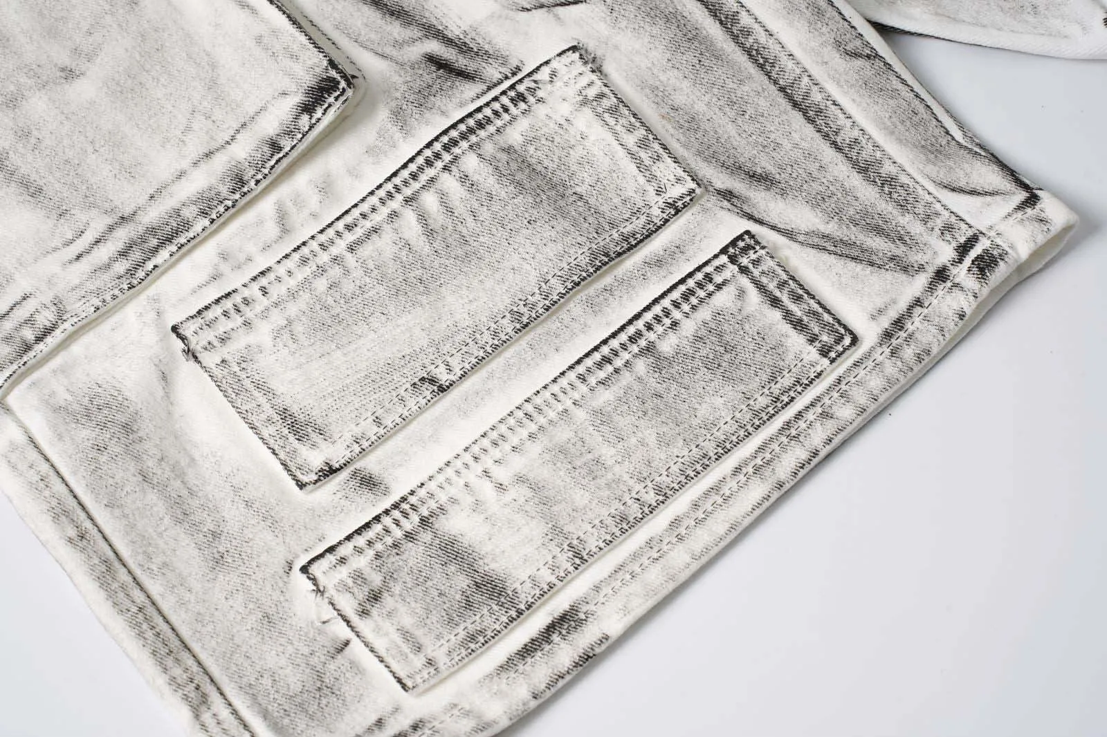 cargo denim shorts edgy design
