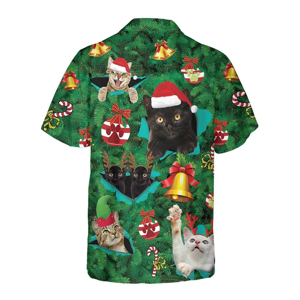 Cats For Christmas Hawaiian Shirt, Funny Christmas Cat Shirt, Best Gift For Christmas