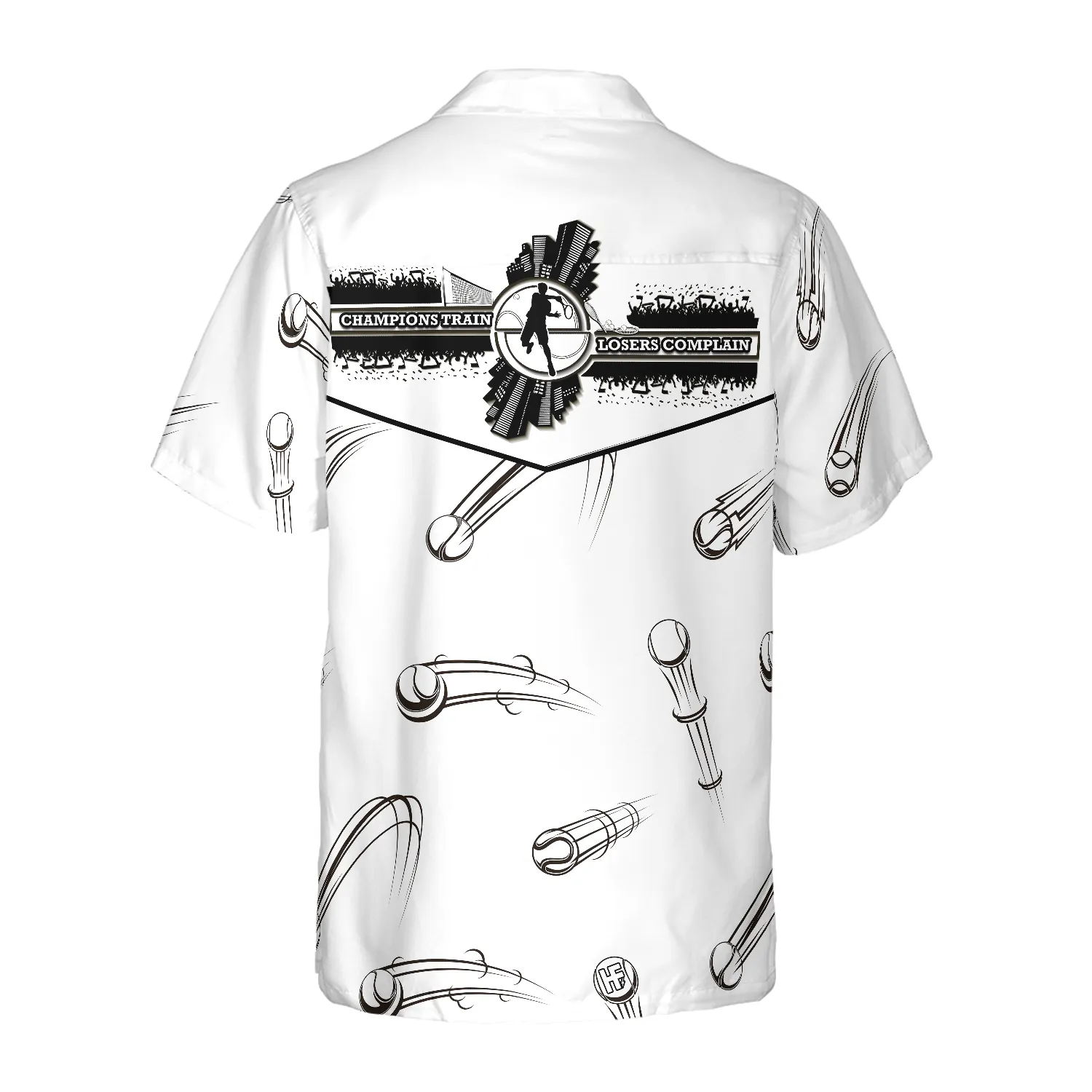 Champions Train Losers Complain Tennis Ball Seamless Hawaiian Shirt
