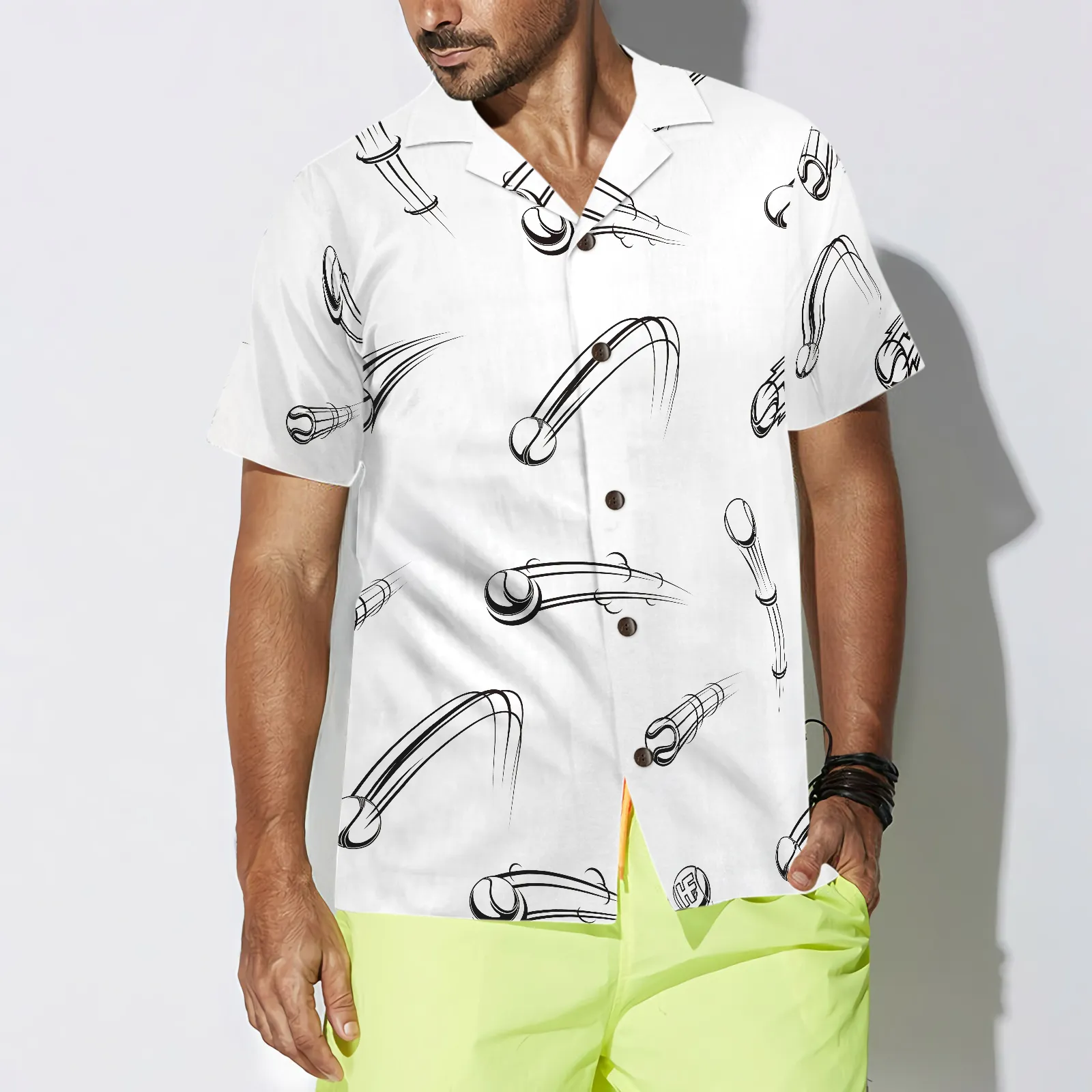 Champions Train Losers Complain Tennis Ball Seamless Hawaiian Shirt