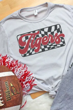 Checkered Tigers Red Unisex Dri-Power Poly Tee