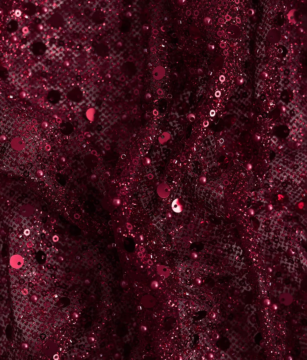 Chiara Sequins and Thread Embroidery