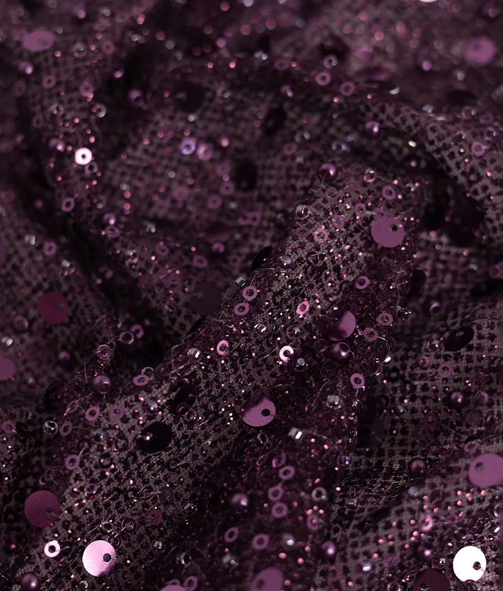 Chiara Sequins and Thread Embroidery