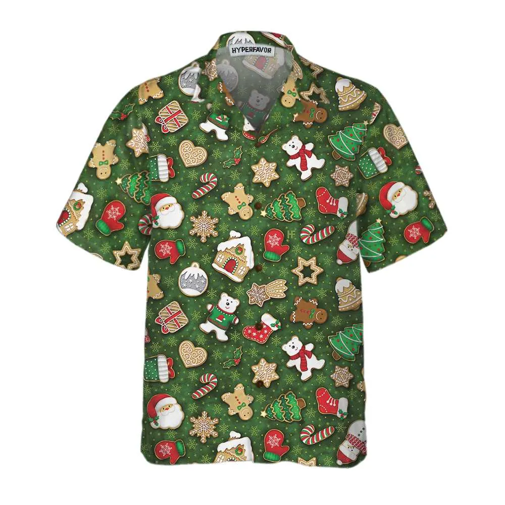 Christmas All Over Cookies Hawaiian Shirt, Funny Christmas Shirt, Best Christmas Gift