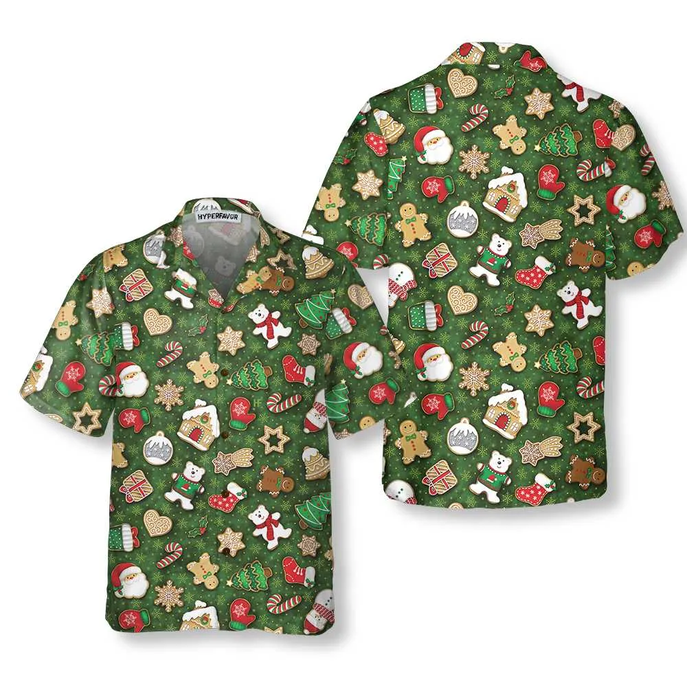 Christmas All Over Cookies Hawaiian Shirt, Funny Christmas Shirt, Best Christmas Gift