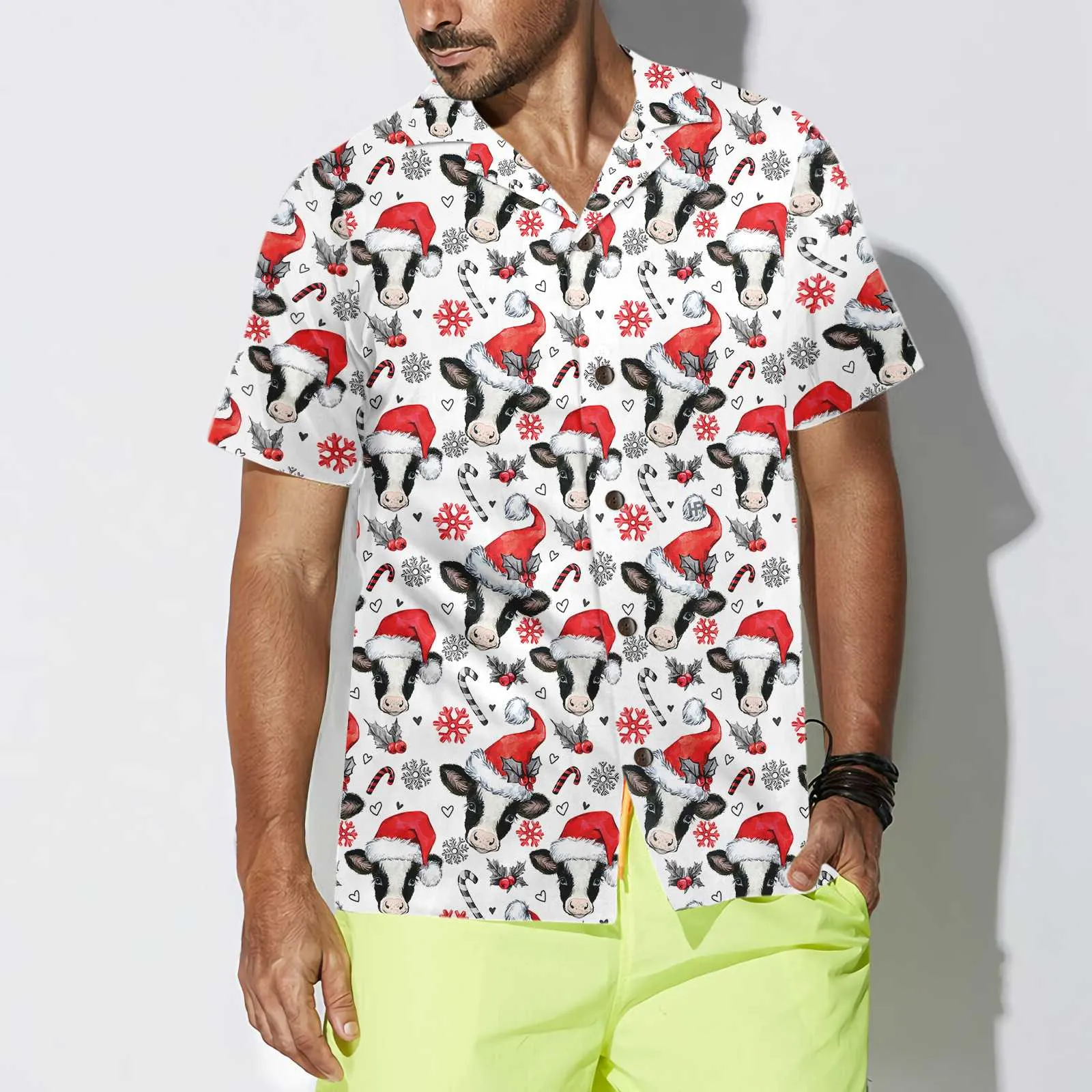 Christmas Cow Hawaiian Shirt, Funny Christmas Shirt, Best Gift For X-mas