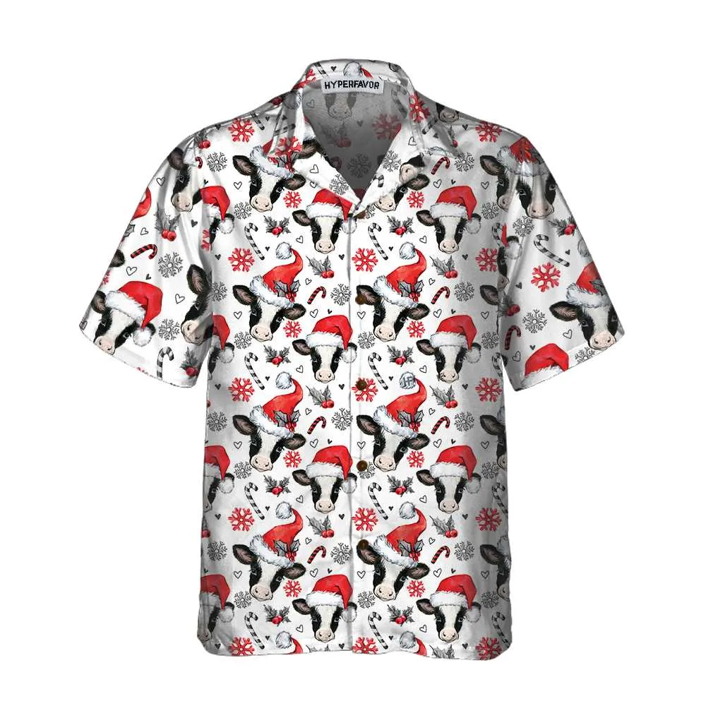 Christmas Cow Hawaiian Shirt, Funny Christmas Shirt, Best Gift For X-mas