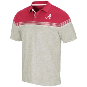 Colosseum NCAA Men's Alabama Crimson Tide Hill Valley Polo