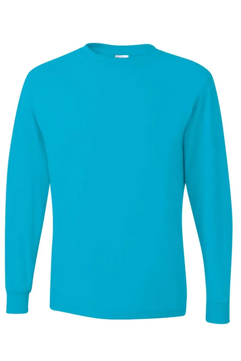 Country On Colorful Chenille Patch Unisex Dri-Power Long-Sleeve 50/50 Tee