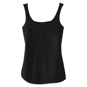 District Made Women's Black Drapey Tank