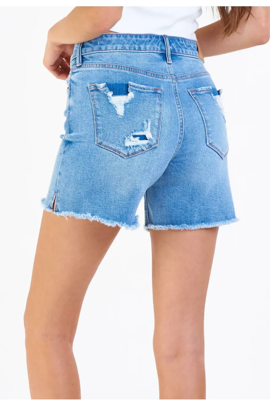 Edgy Julian High Rise Denim Shorts