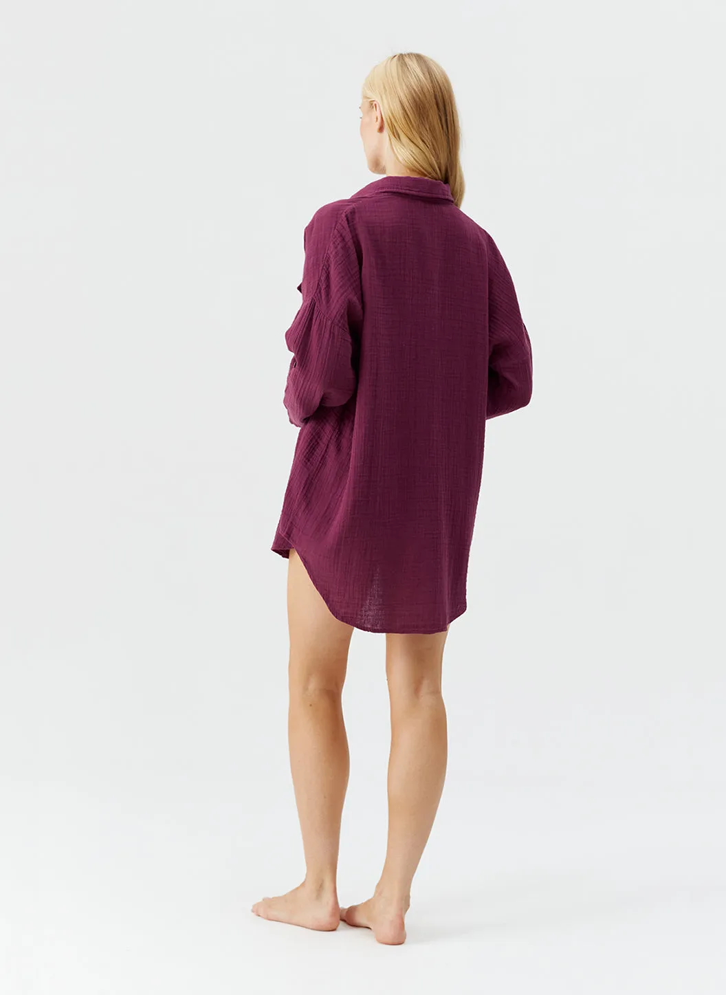 Elena Bordeaux Shirt