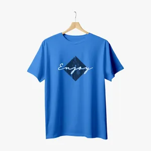 Enjoy Graphic Printed Round Neck Men's T-Shirt | Organic Cotton T-Shirt