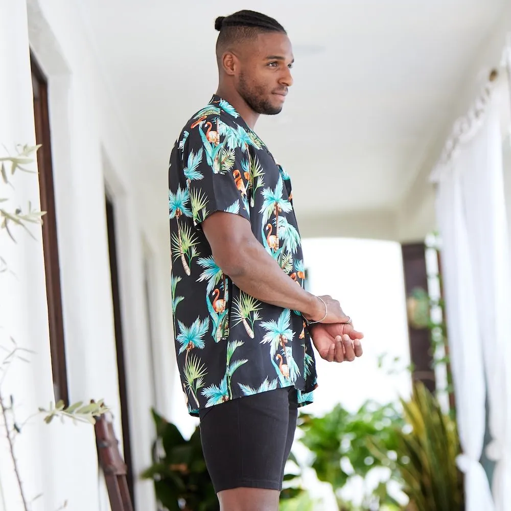 Flamingo Nights - Mens Hawaiian Shirt
