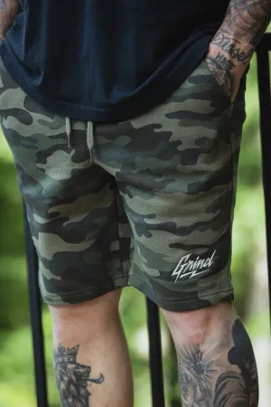 Fleece Shorts - Green Camo