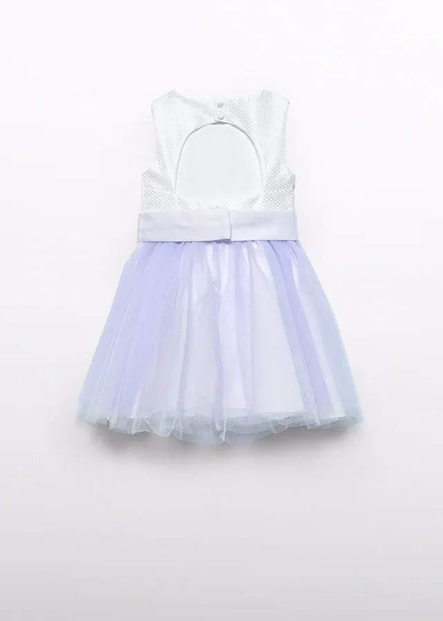 Girls Lilac Combined Tulle Dress