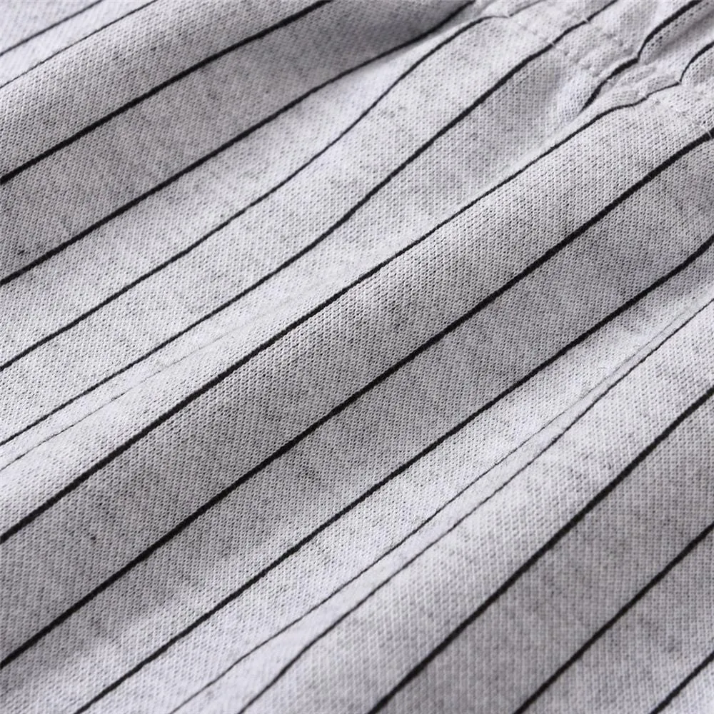 Girls Long-Sleeve Letter Printed T-shirts & Striped Ruffled Skirt Wholesale Little Girl Clothes