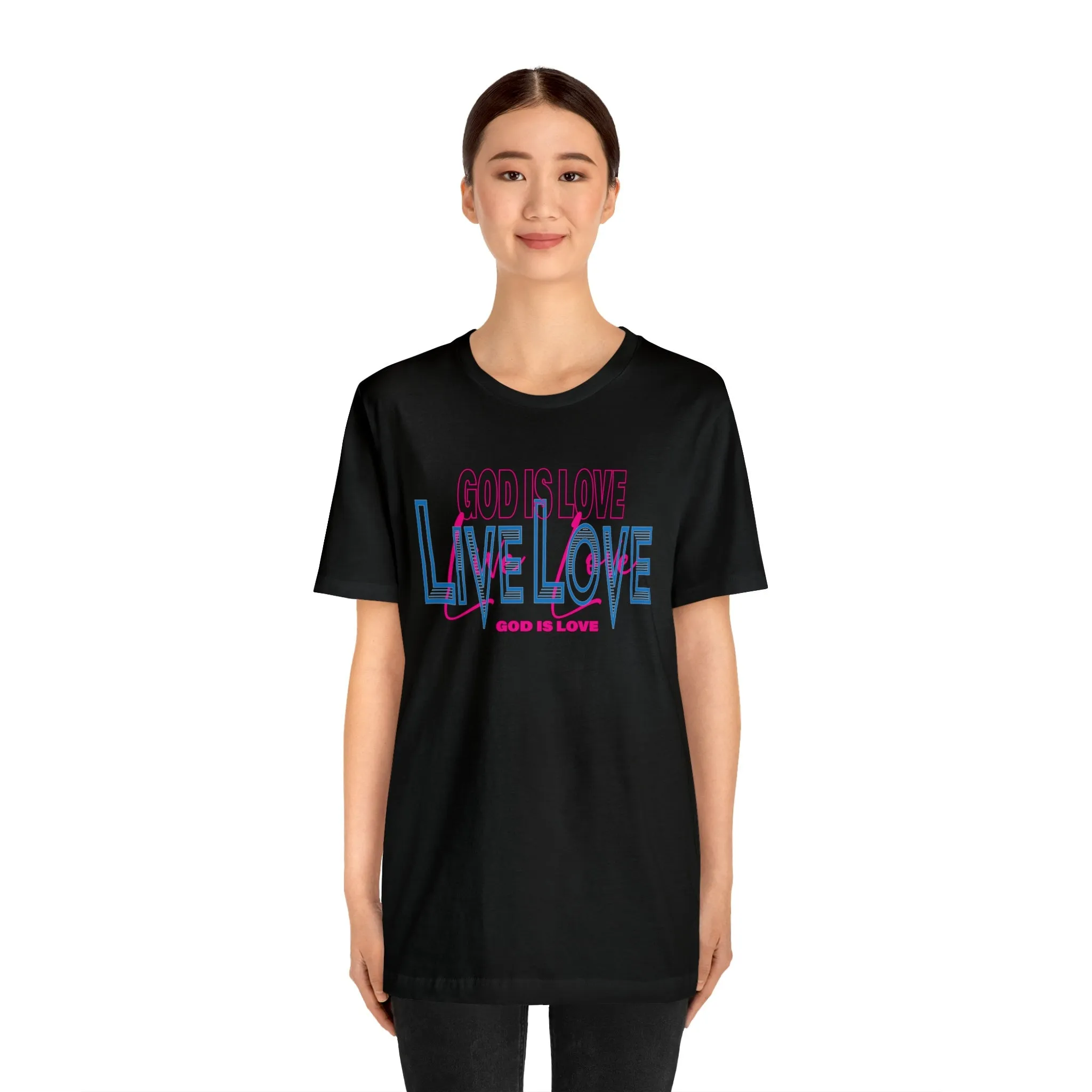 God is Love T-shirt | Inspiration Motivational Positive Vibes | Trendy T-shirts | Loose fit tees | Short Sleeve Tee
