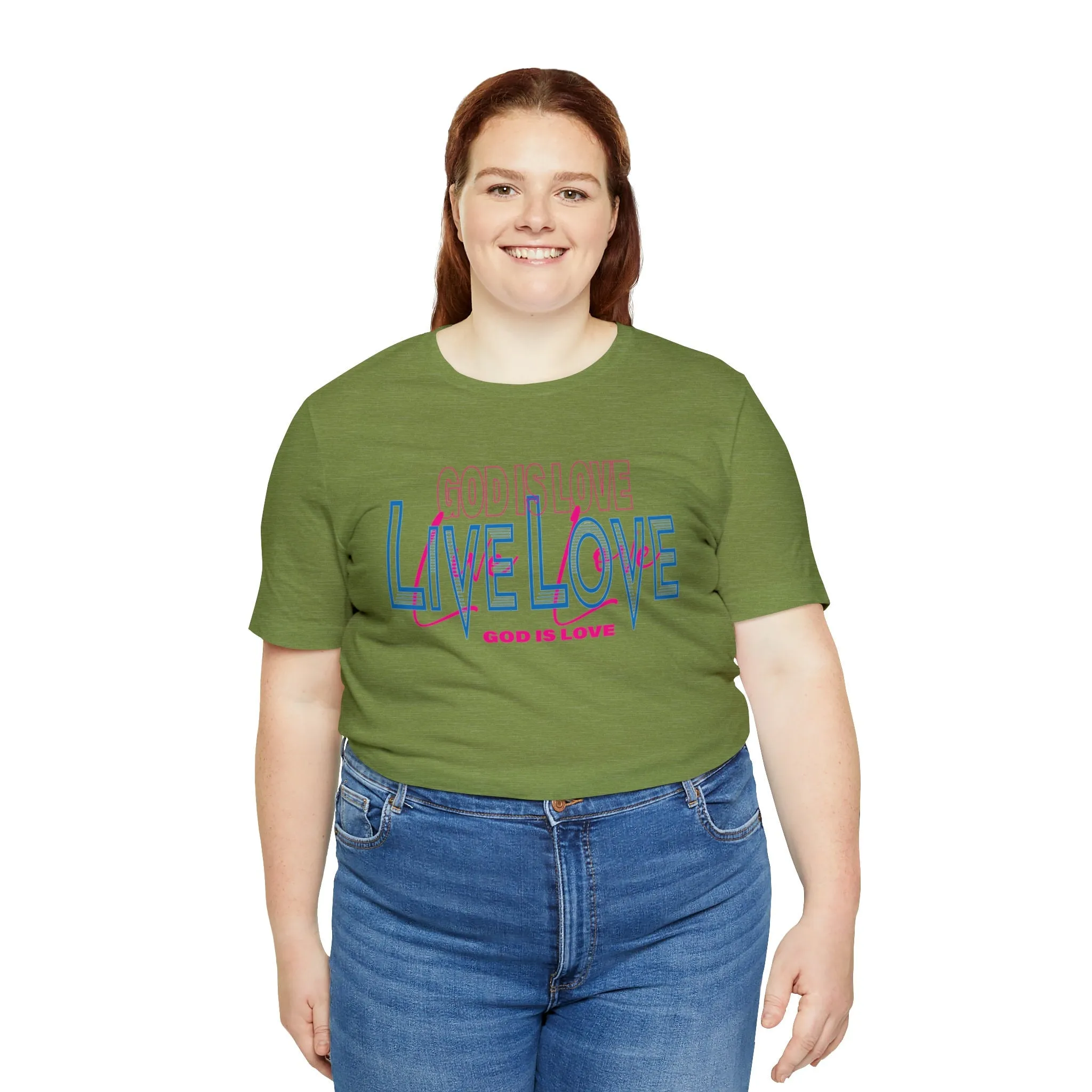 God is Love T-shirt | Inspiration Motivational Positive Vibes | Trendy T-shirts | Loose fit tees | Short Sleeve Tee
