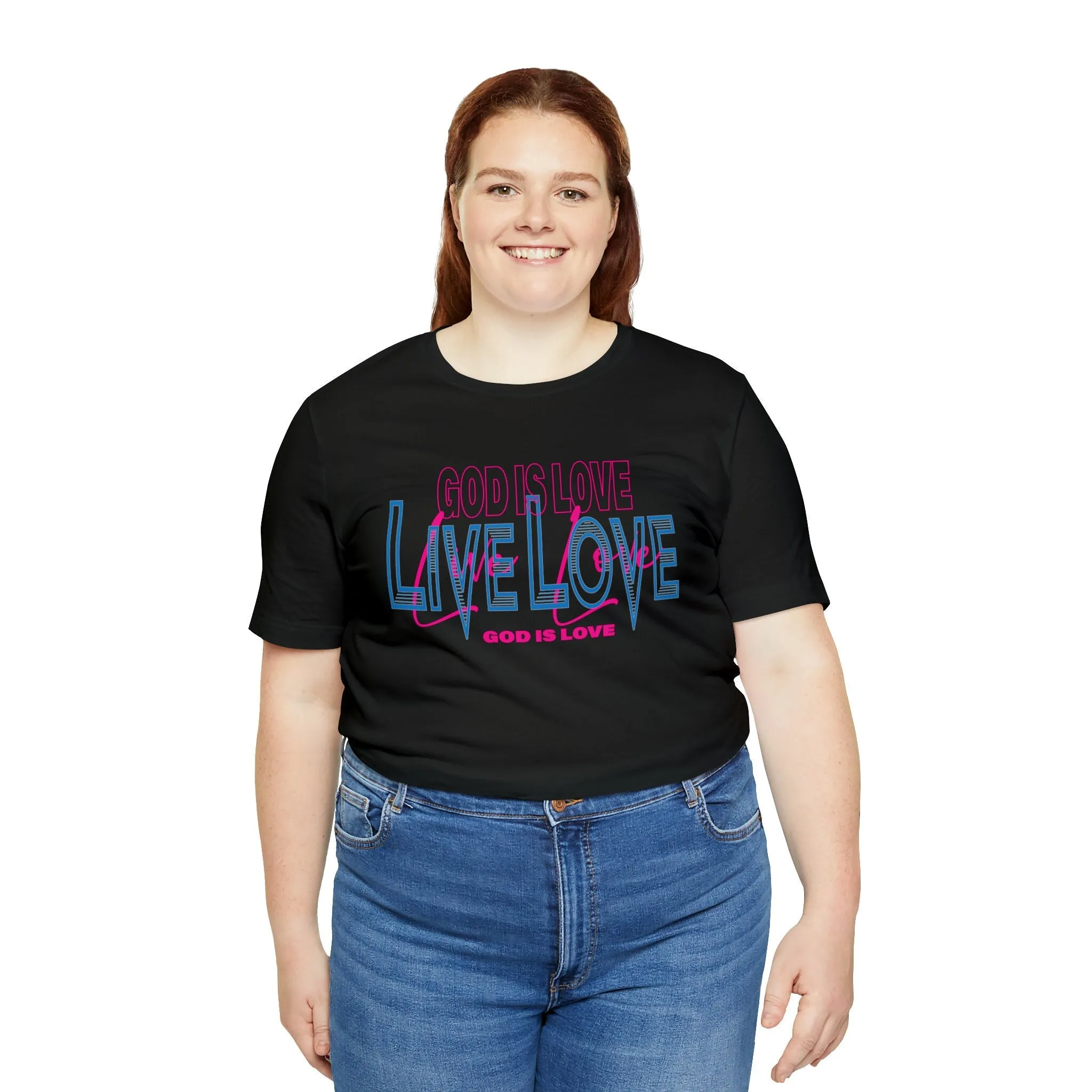 God is Love T-shirt | Inspiration Motivational Positive Vibes | Trendy T-shirts | Loose fit tees | Short Sleeve Tee
