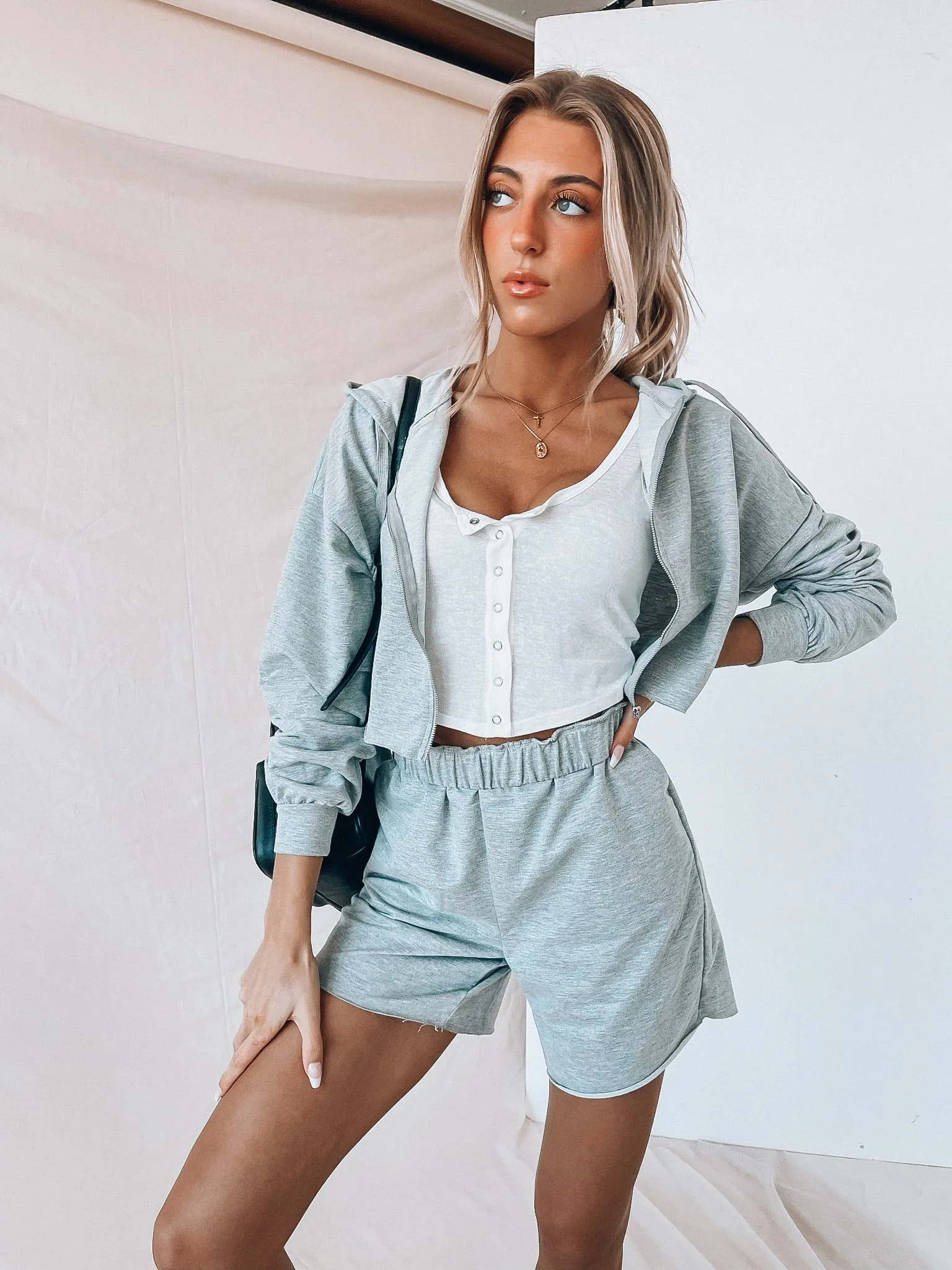 Grey Lounge Around Short