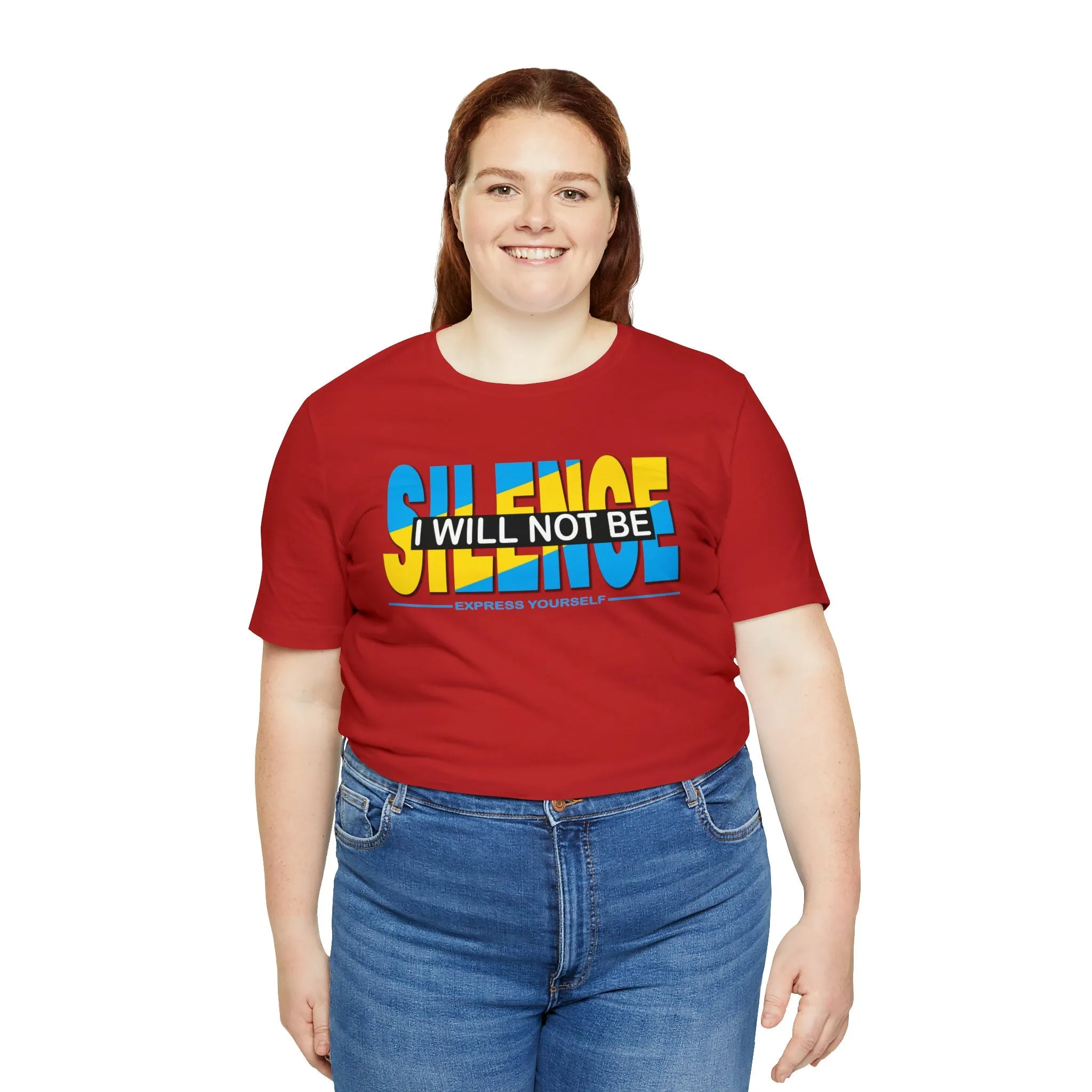 I Will not be Silence T-shirt Motivational t shirt for men and women Trendy Positive Vibes Colorful Dress shirt
