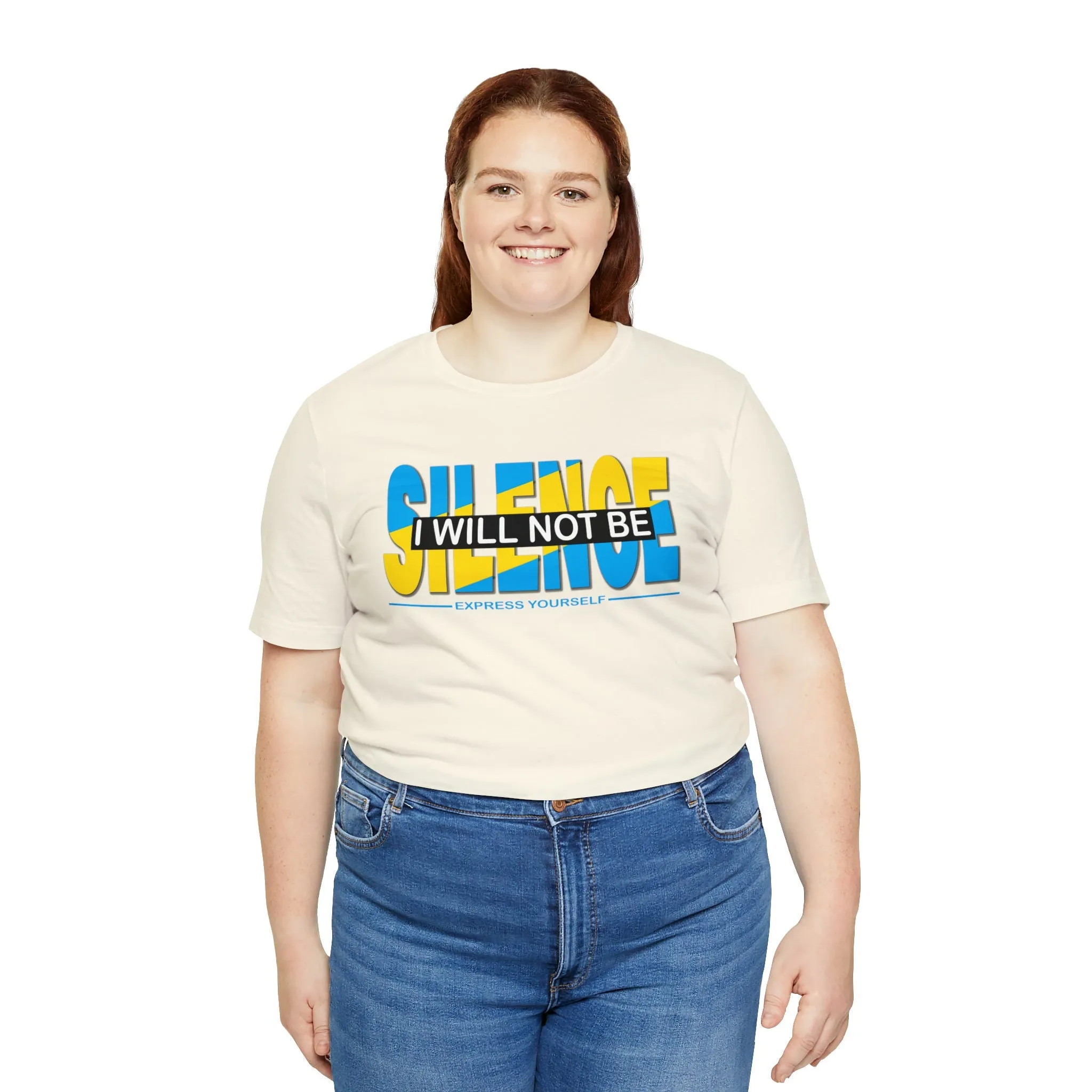 I Will not be Silence T-shirt Motivational t shirt for men and women Trendy Positive Vibes Colorful Dress shirt