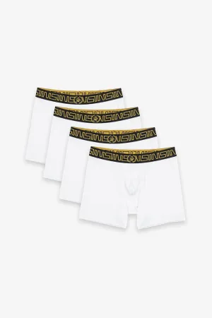Icon Boxer Shorts - White (4 Pack)