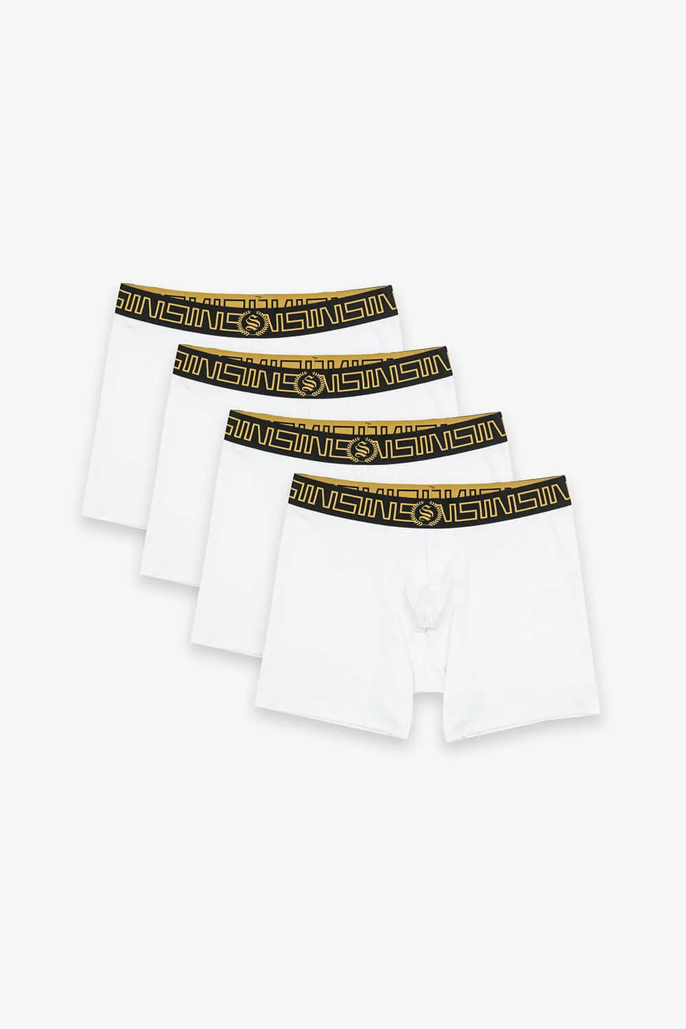 Icon Boxer Shorts - White (4 Pack)