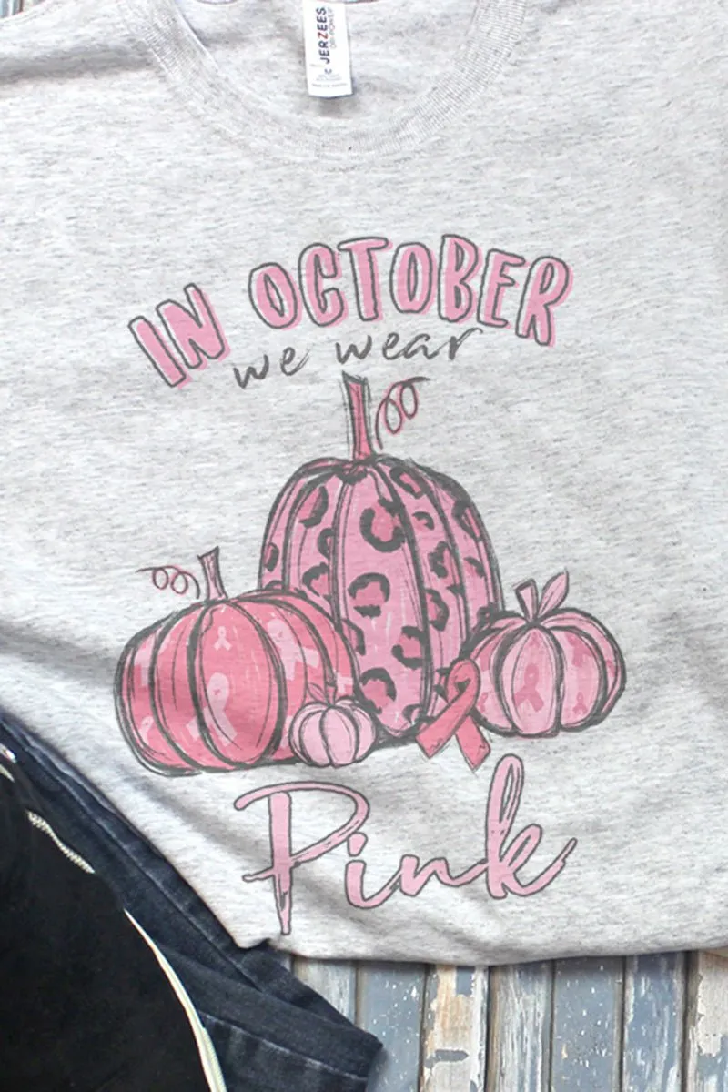 In October We Wear Pink Unisex Dri-Power Long-Sleeve 50/50 Tee