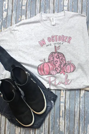In October We Wear Pink Unisex Dri-Power Long-Sleeve 50/50 Tee